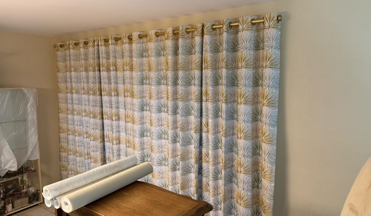 Confection sur mesure rideau et barre 2